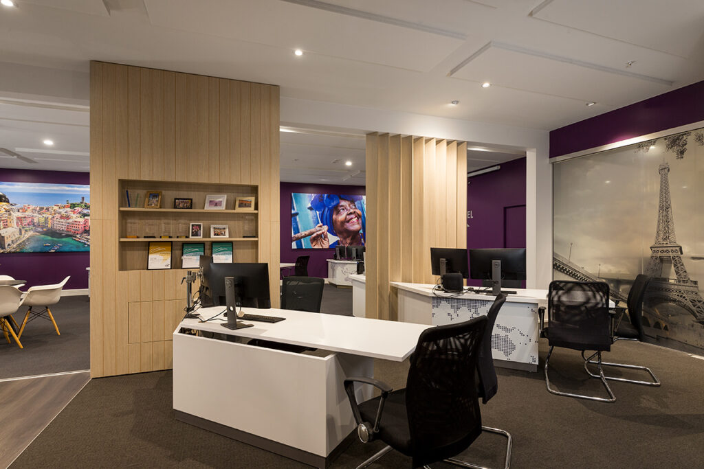 House of Travel commercial retail office fitout by Total Fitouts Bay of Plenty